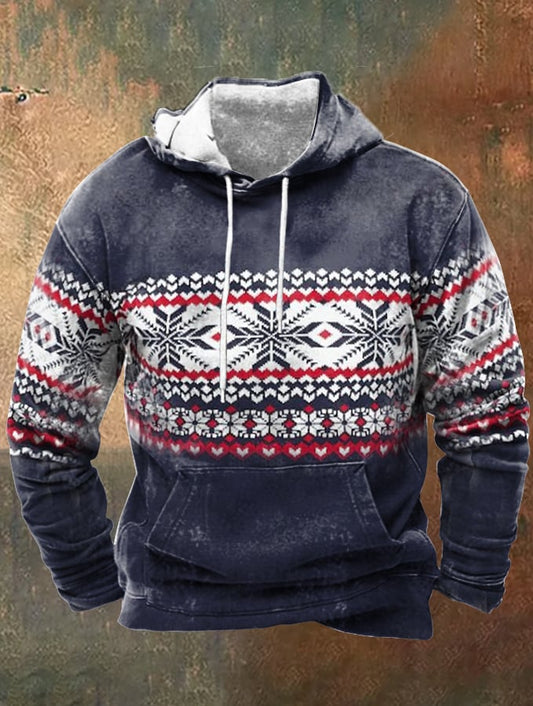 2024 Men's Christmas Printed Hooded Sweatshirt